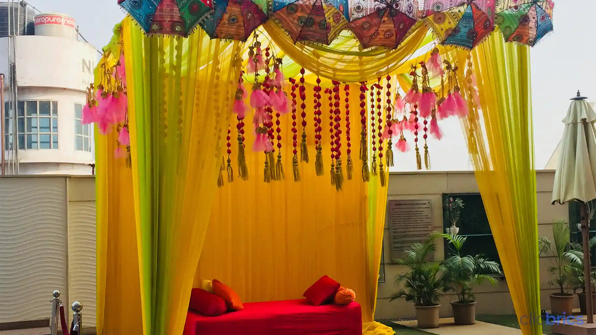 haldi decor ideas at home